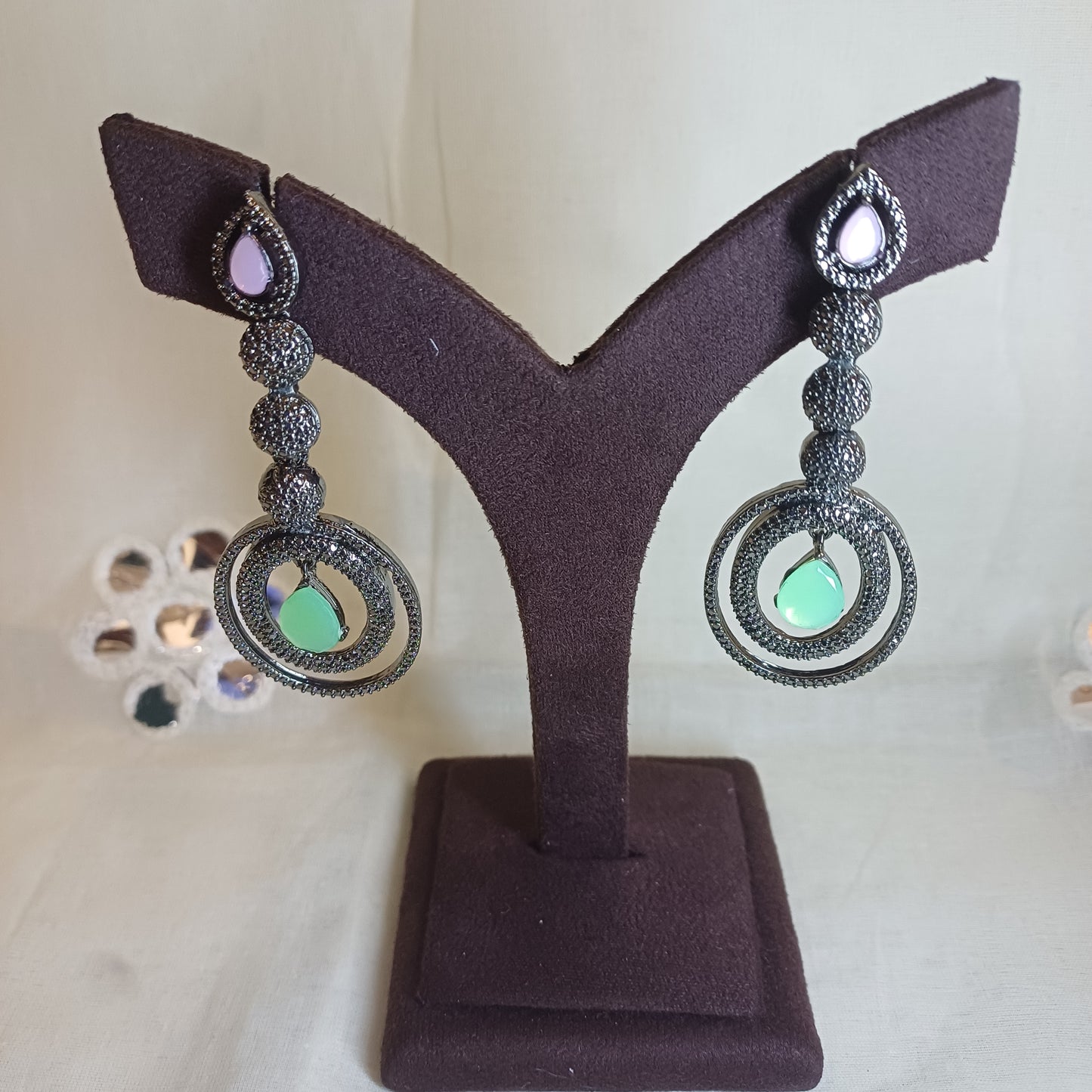 Diamond Diva pastel multi earlobes