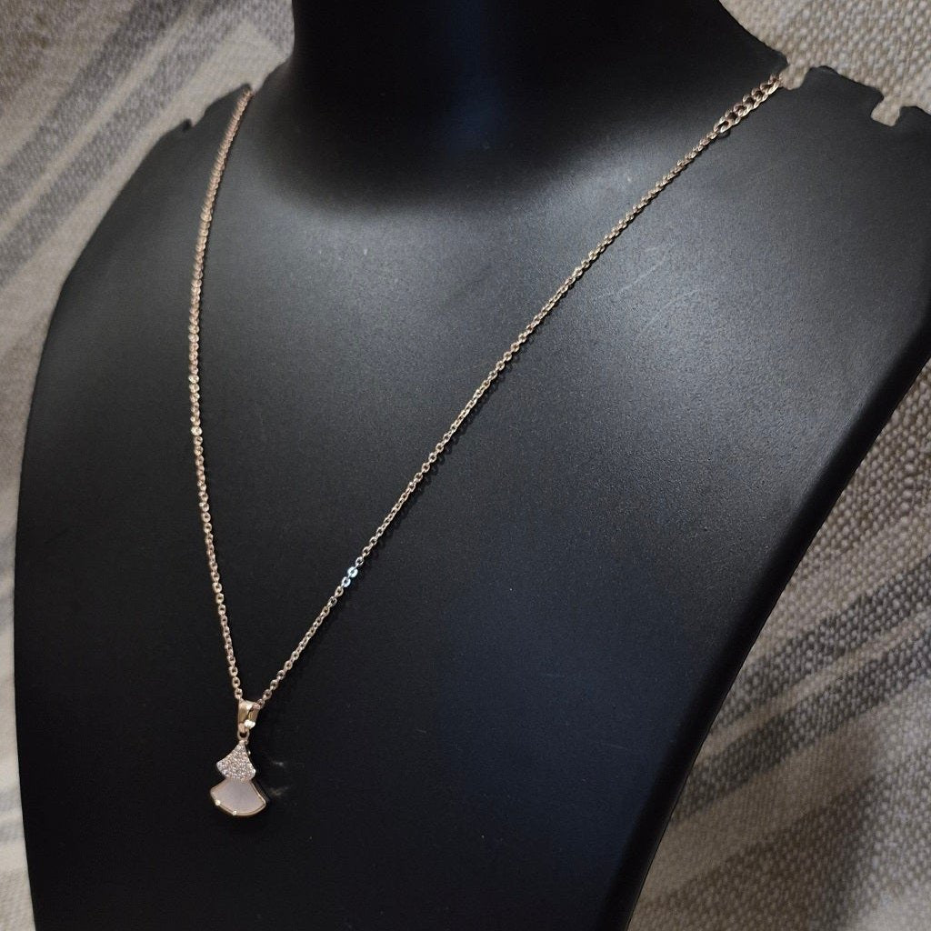 Neck chain with A.D pendant_Anti tarnish