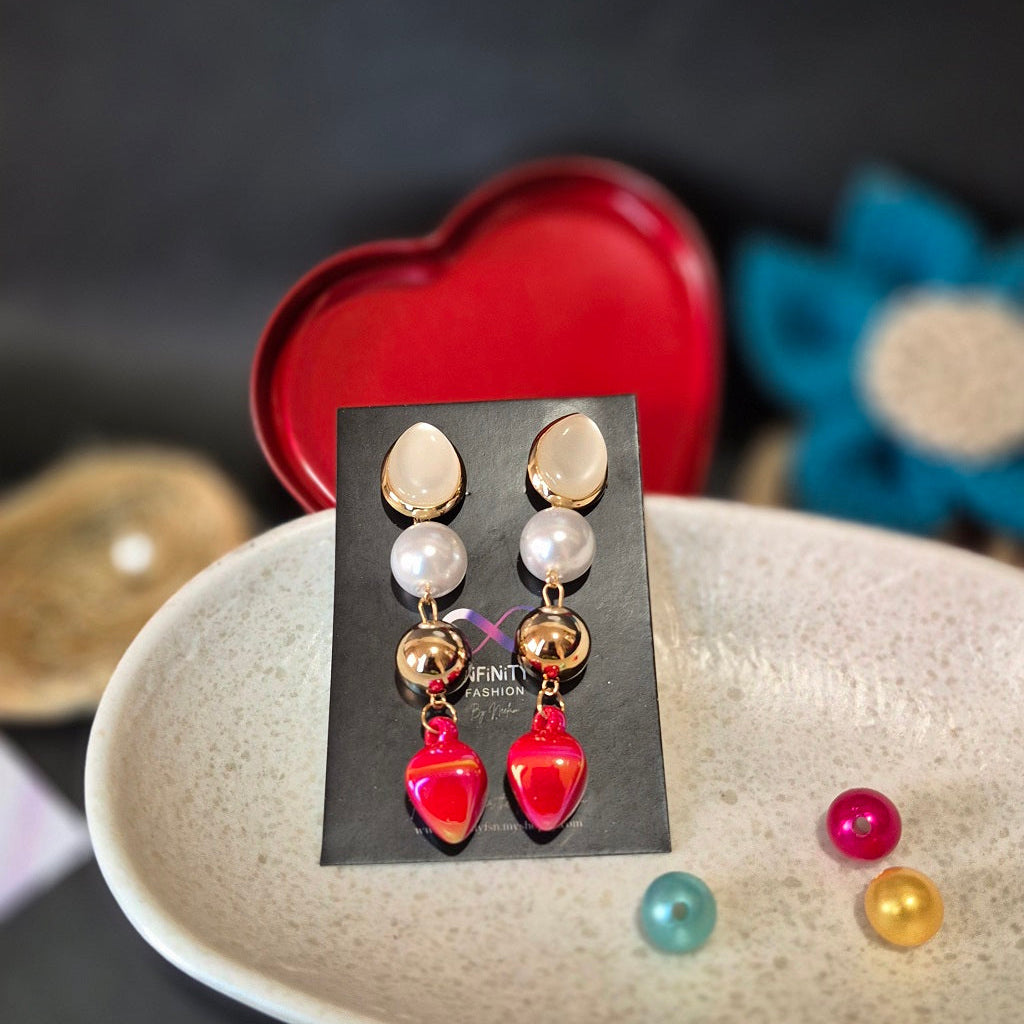 Red Bold Earlobes - Trending 2025