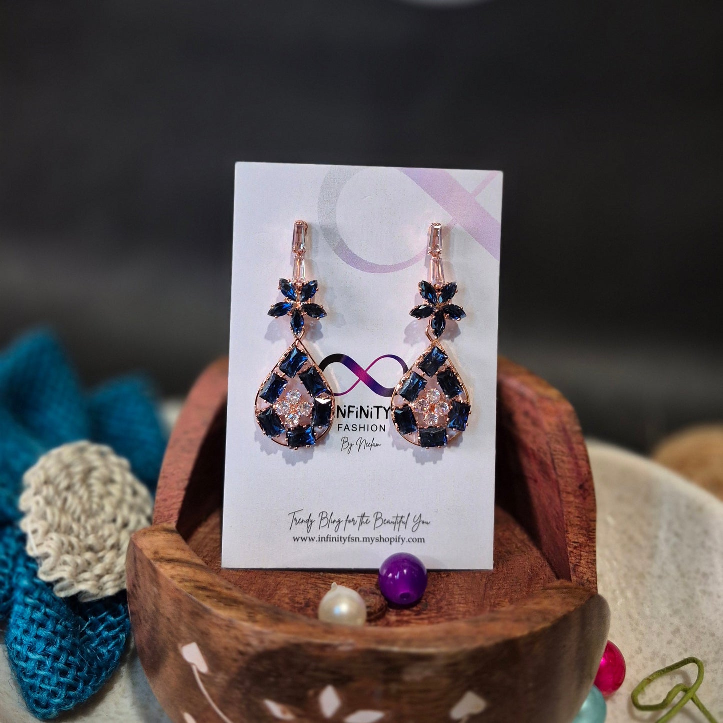 Starry Diamond Ear Hangings - AD