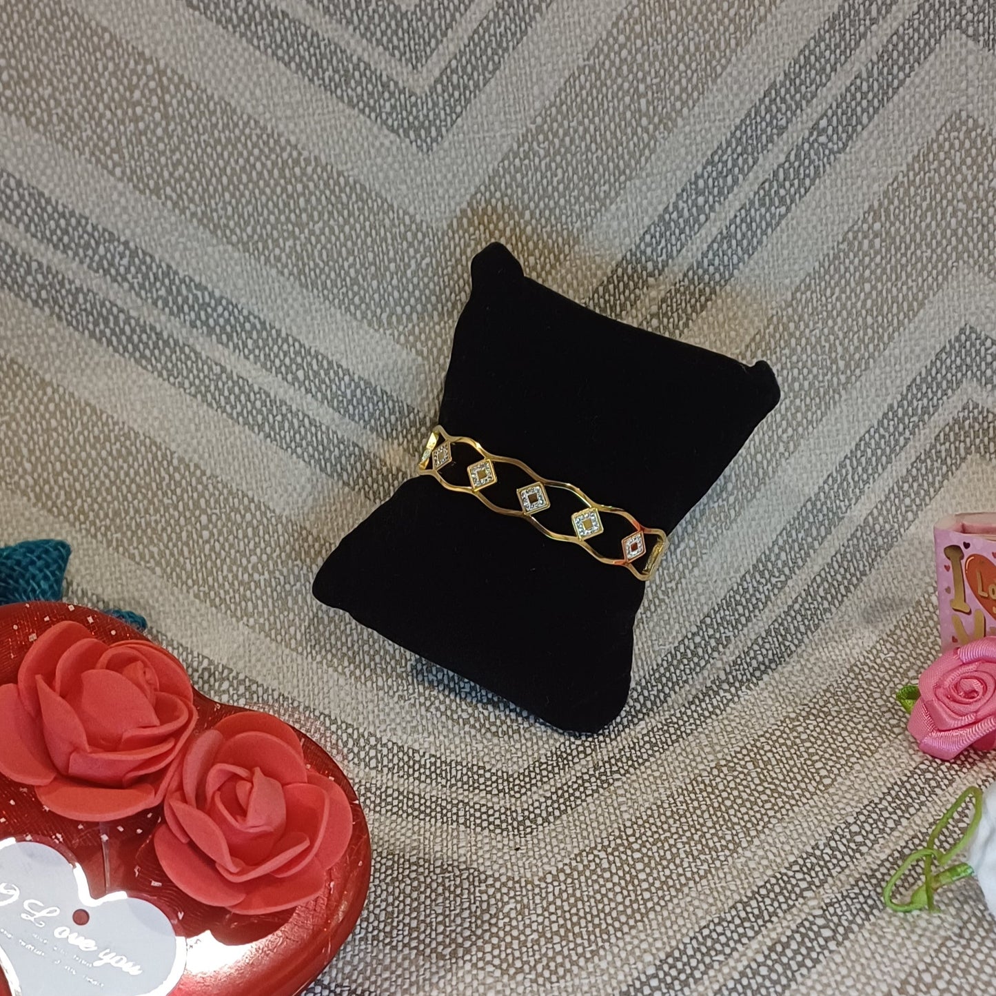 Golden broad kada A.D _ Anti tarnish daily wear high quality wrist band