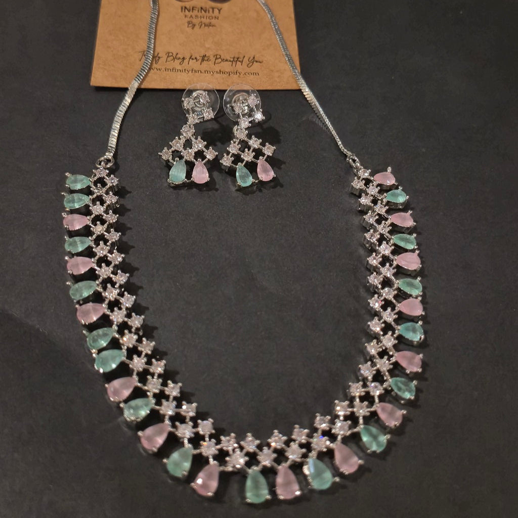 Diamond Choker Set- American Diamond Trending