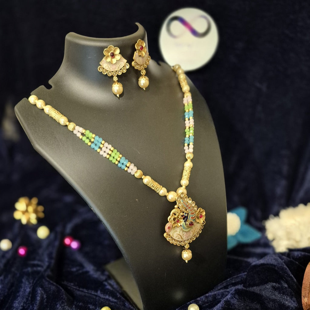 Heritage Inspired Design Premium Pearl Necklace with Jukmkas 2