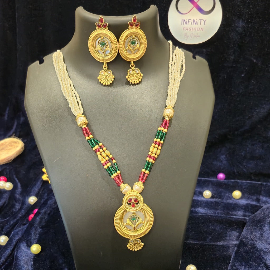 Heritage Inspired Design Premium Pearl Necklace with Jukmkas 4