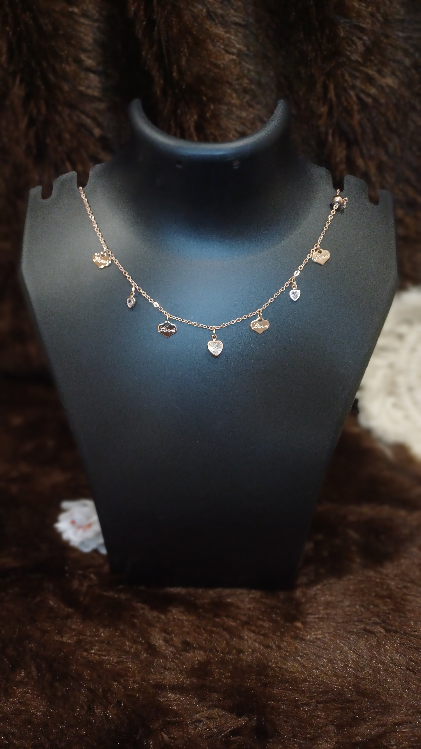 Heart of stones and chimes_ statement chain_ anti tarnish