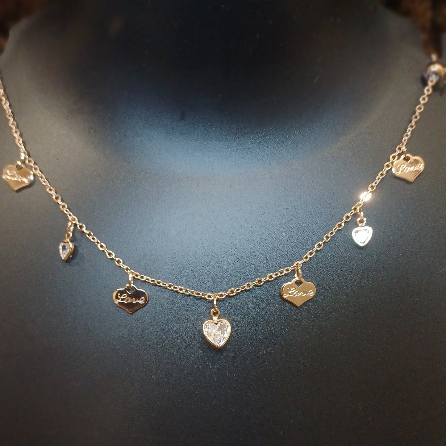 Heart of stones and chimes_ statement chain_ anti tarnish