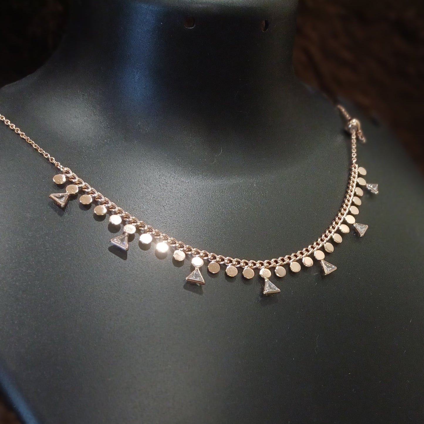 Festoon designer necklace_anti tarnish_ statement chain