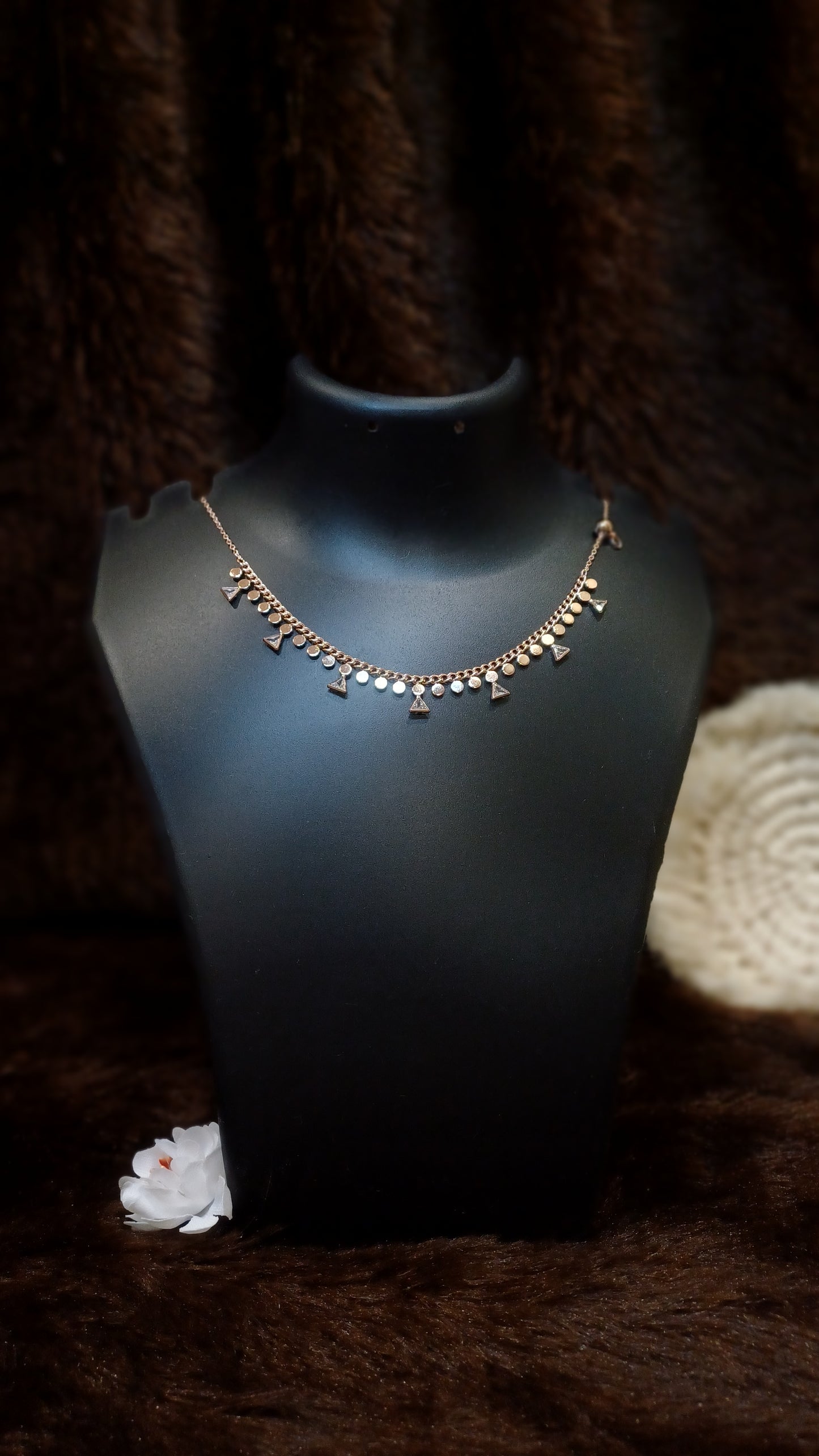 Festoon designer necklace_anti tarnish_ statement chain