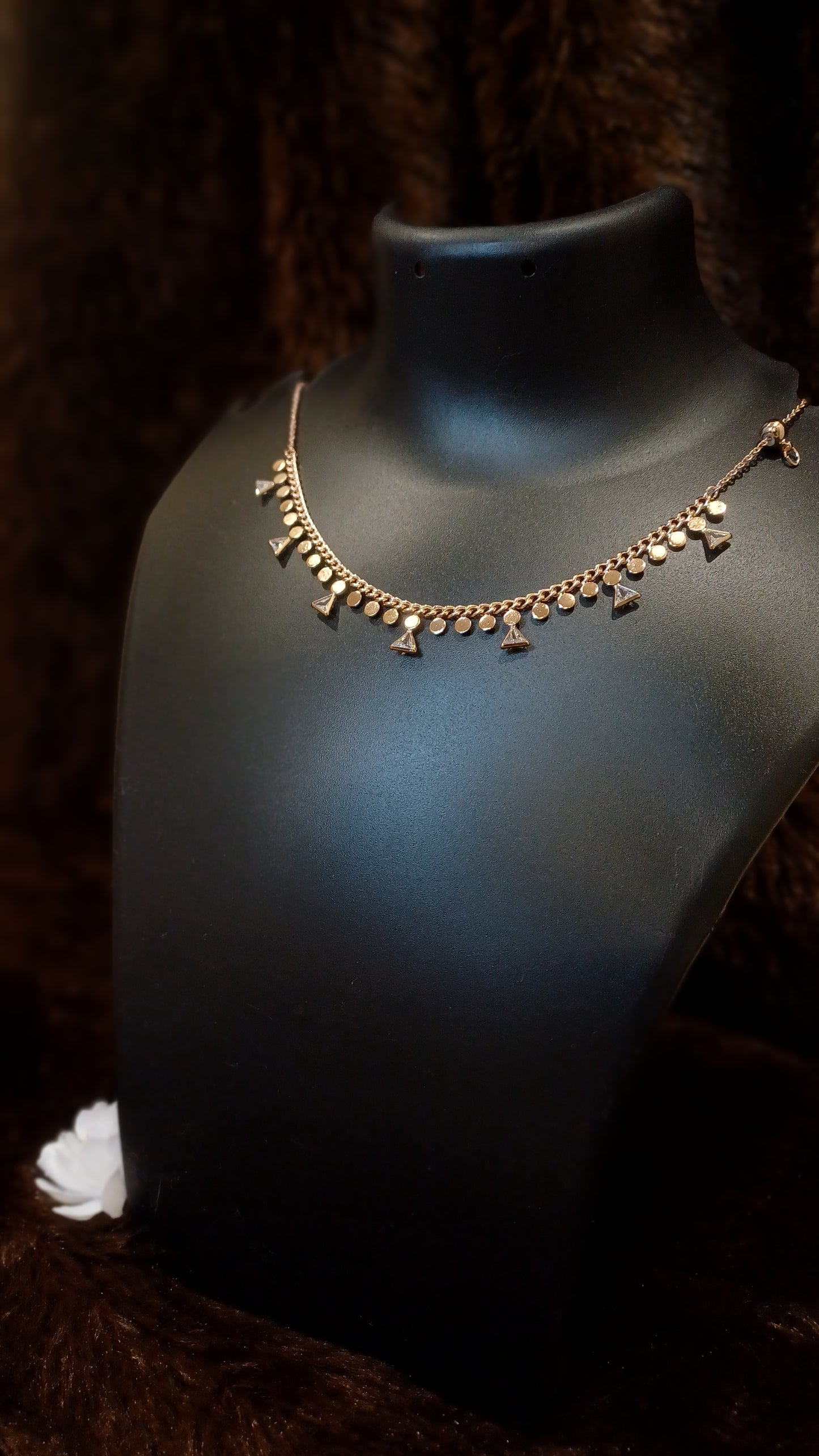 Festoon designer necklace_anti tarnish_ statement chain