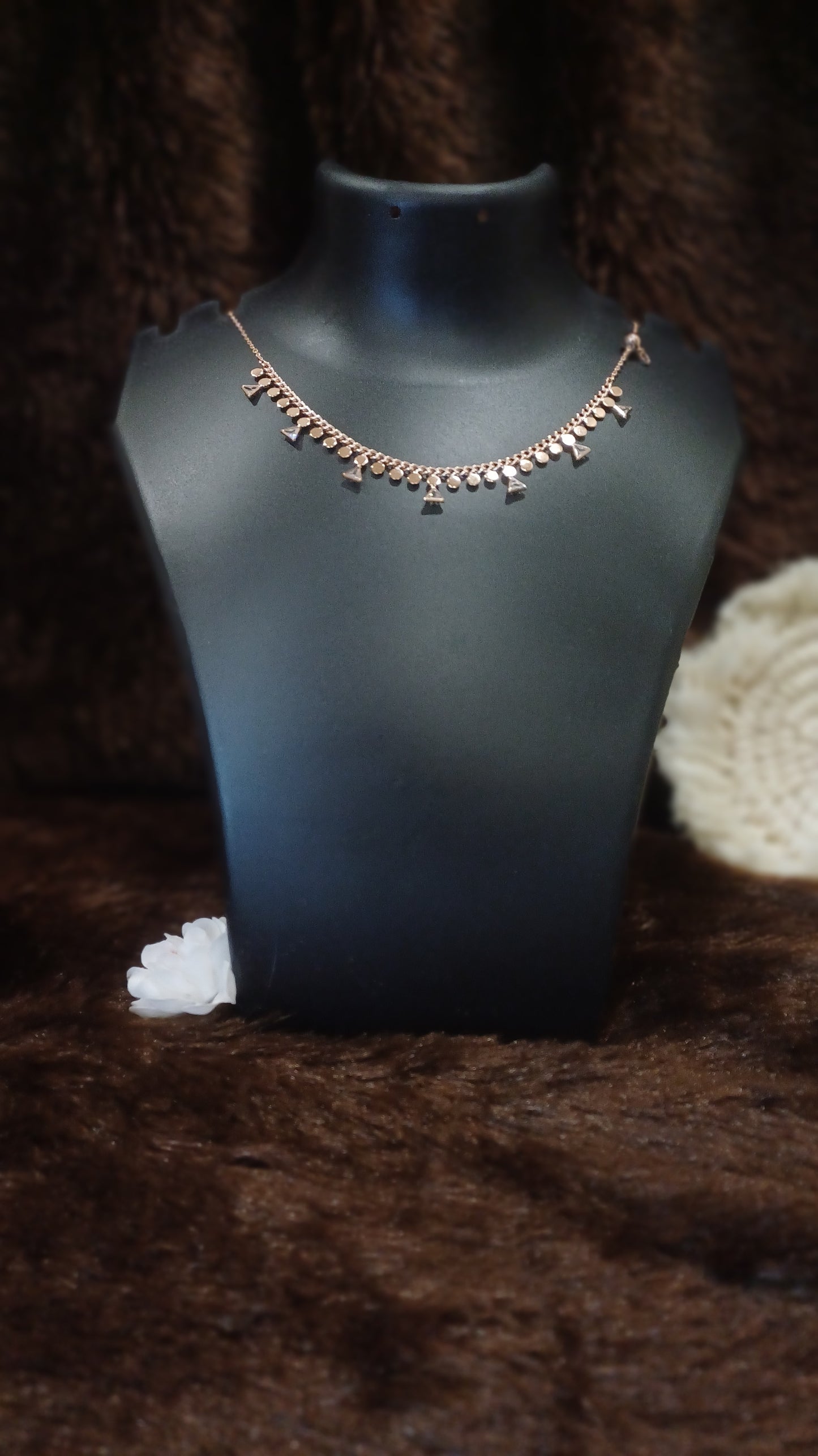Festoon designer necklace_anti tarnish_ statement chain