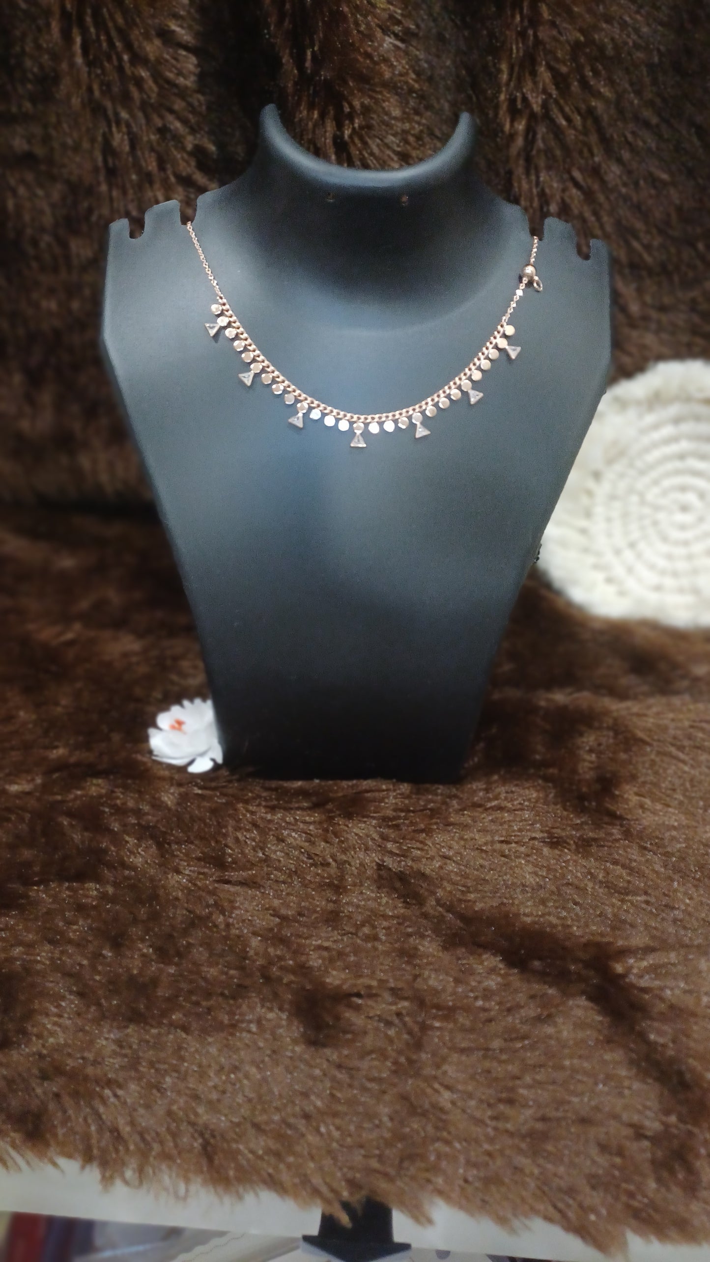 Festoon designer necklace_anti tarnish_ statement chain