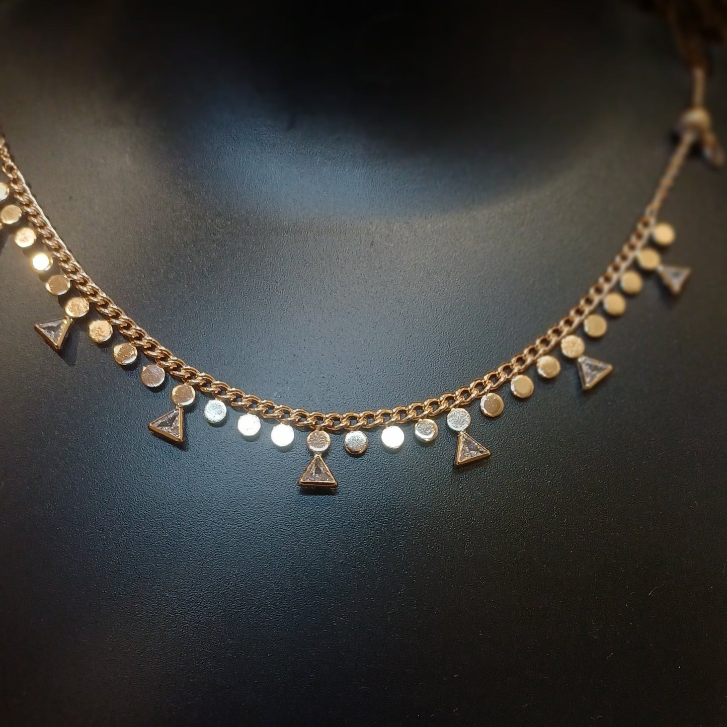 Festoon designer necklace_anti tarnish_ statement chain
