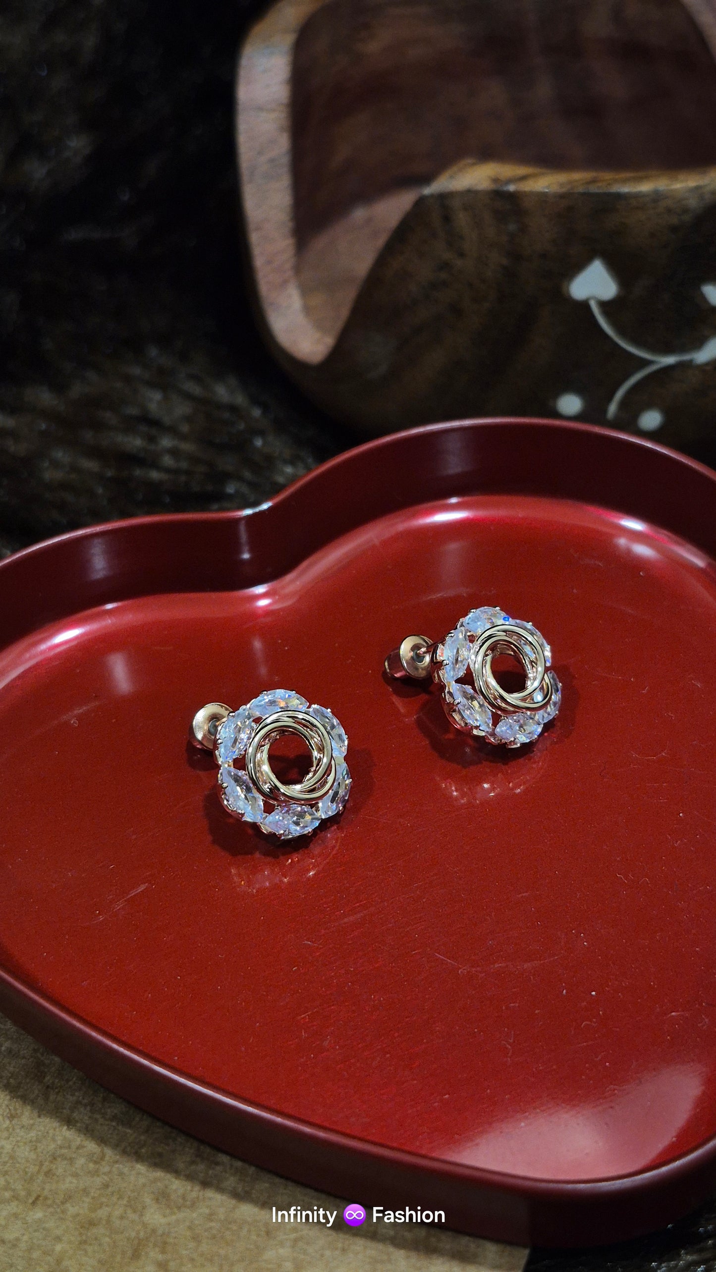 Twirls A.D ear tops_ anti tarnish earrings