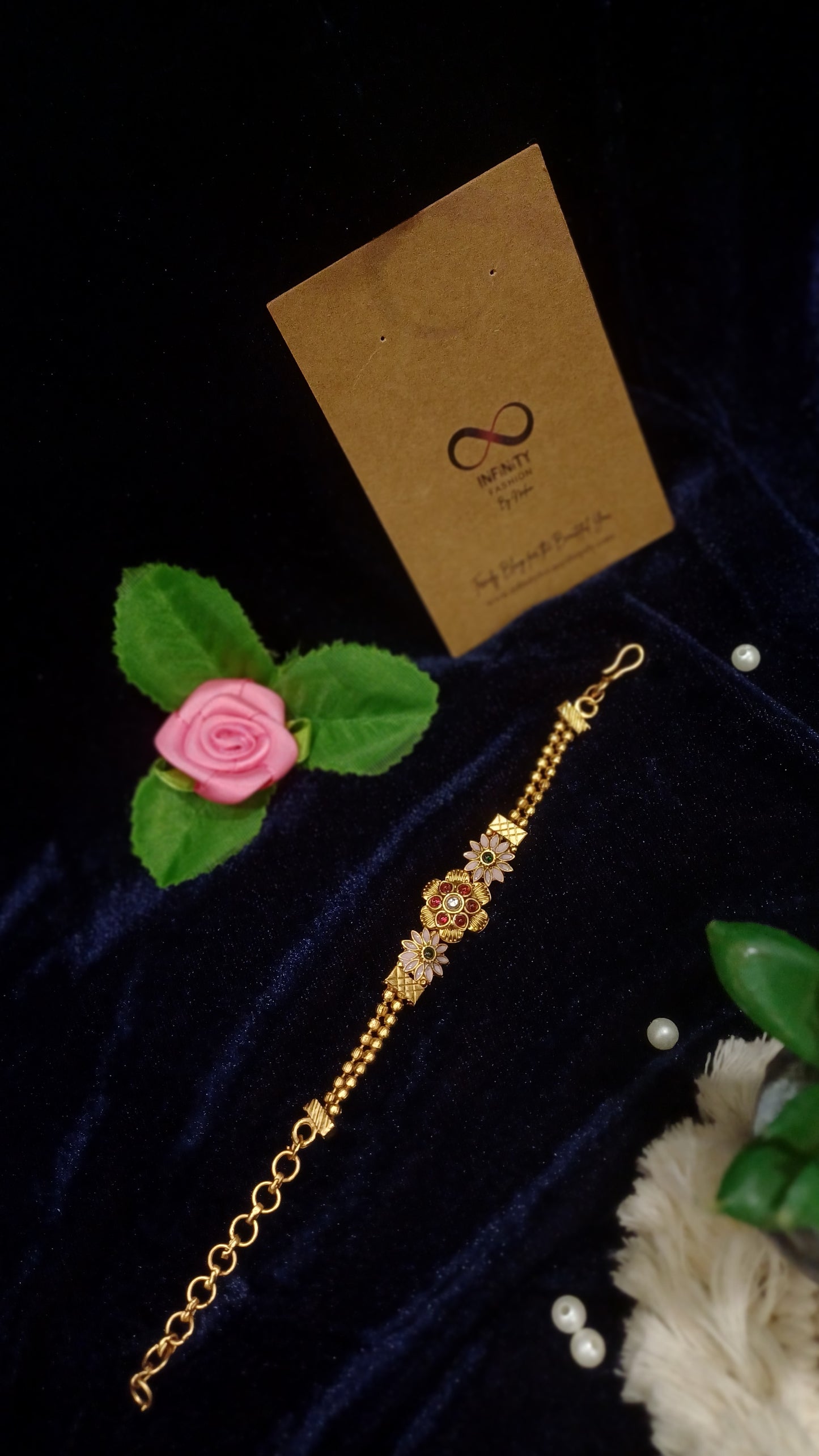 Lotus designer bracelet balled loose straps_ traditional