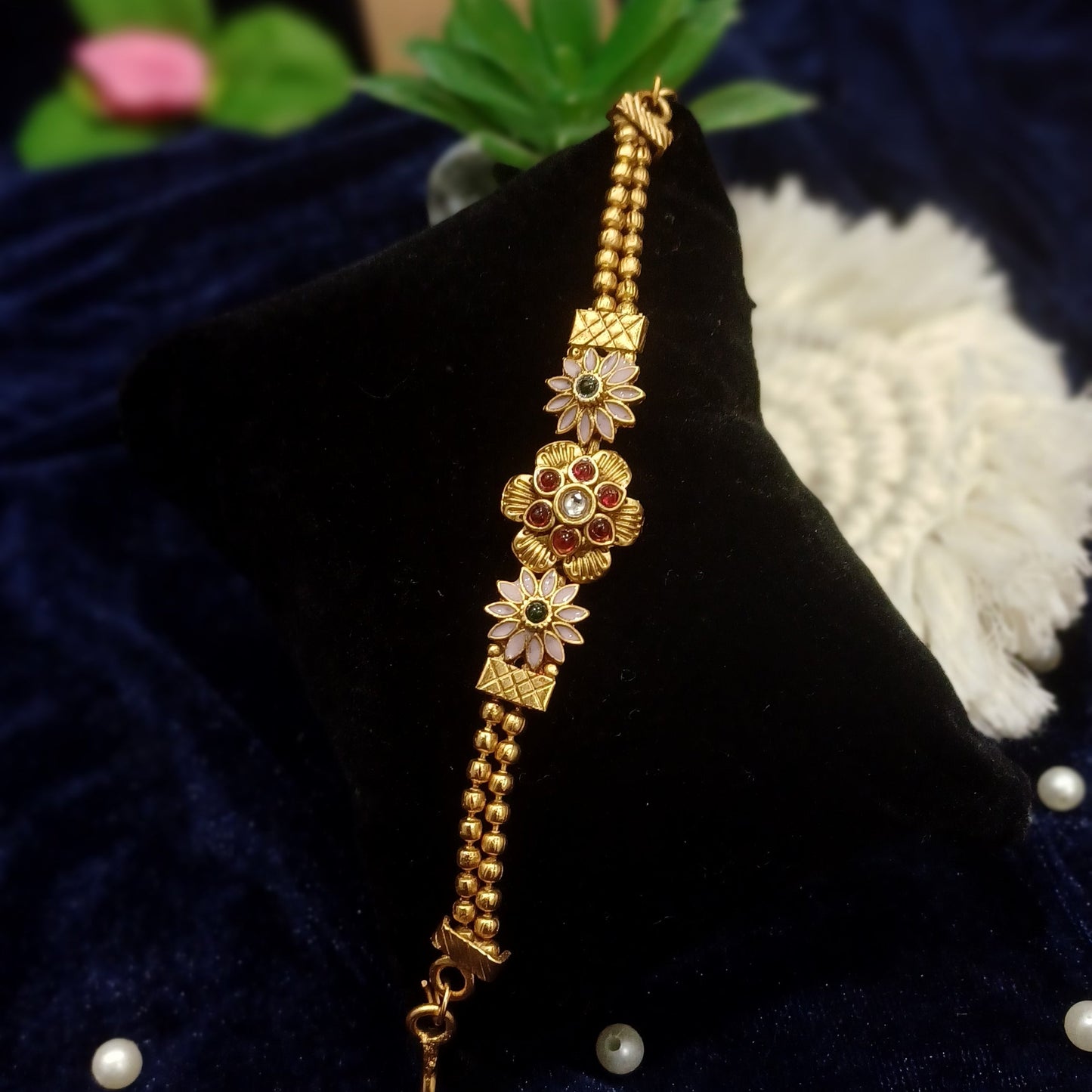 Lotus designer bracelet balled loose straps_ traditional