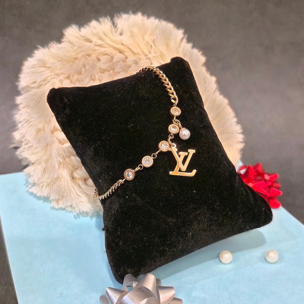 Louis Vuitton Diamond Bracelet - Premium Anti Tarnish SS material
