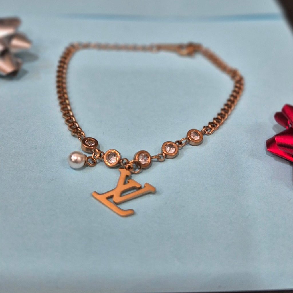 Louis Vuitton Diamond Bracelet - Premium Anti Tarnish SS material