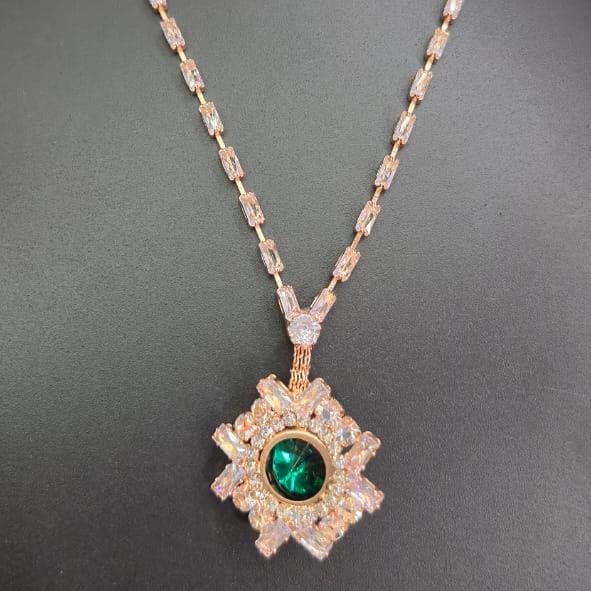 Must have Diamond necklace with four colored changeable stones_variant 3