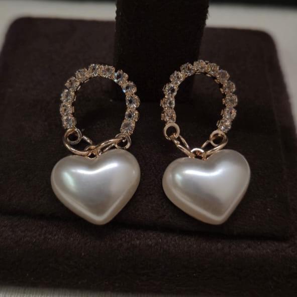 Heart of Pearl earrings