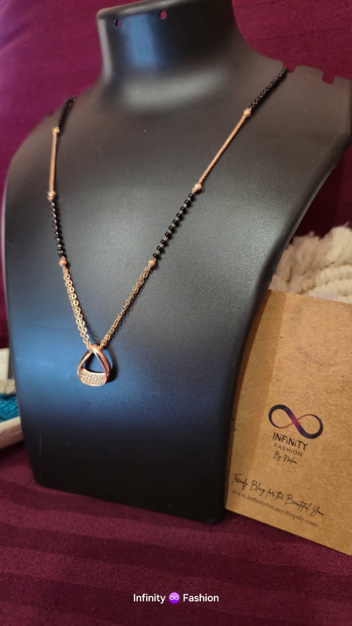 Mangalsutra with A.D pendant _ designer necklace
