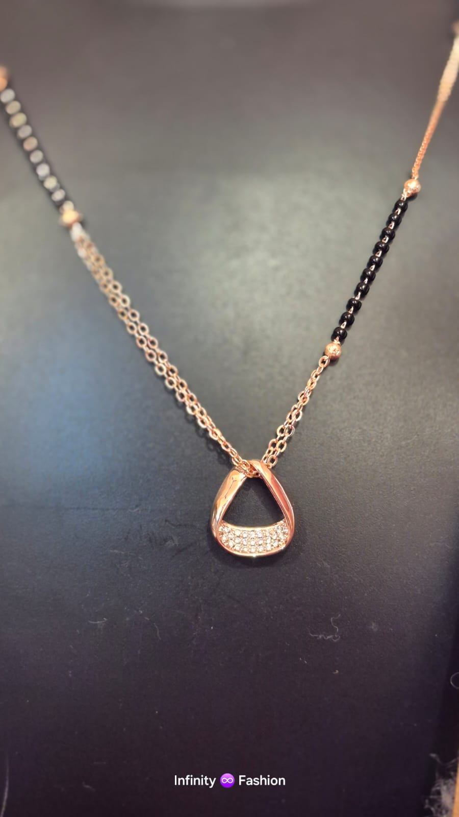 Mangalsutra with A.D pendant _ designer necklace