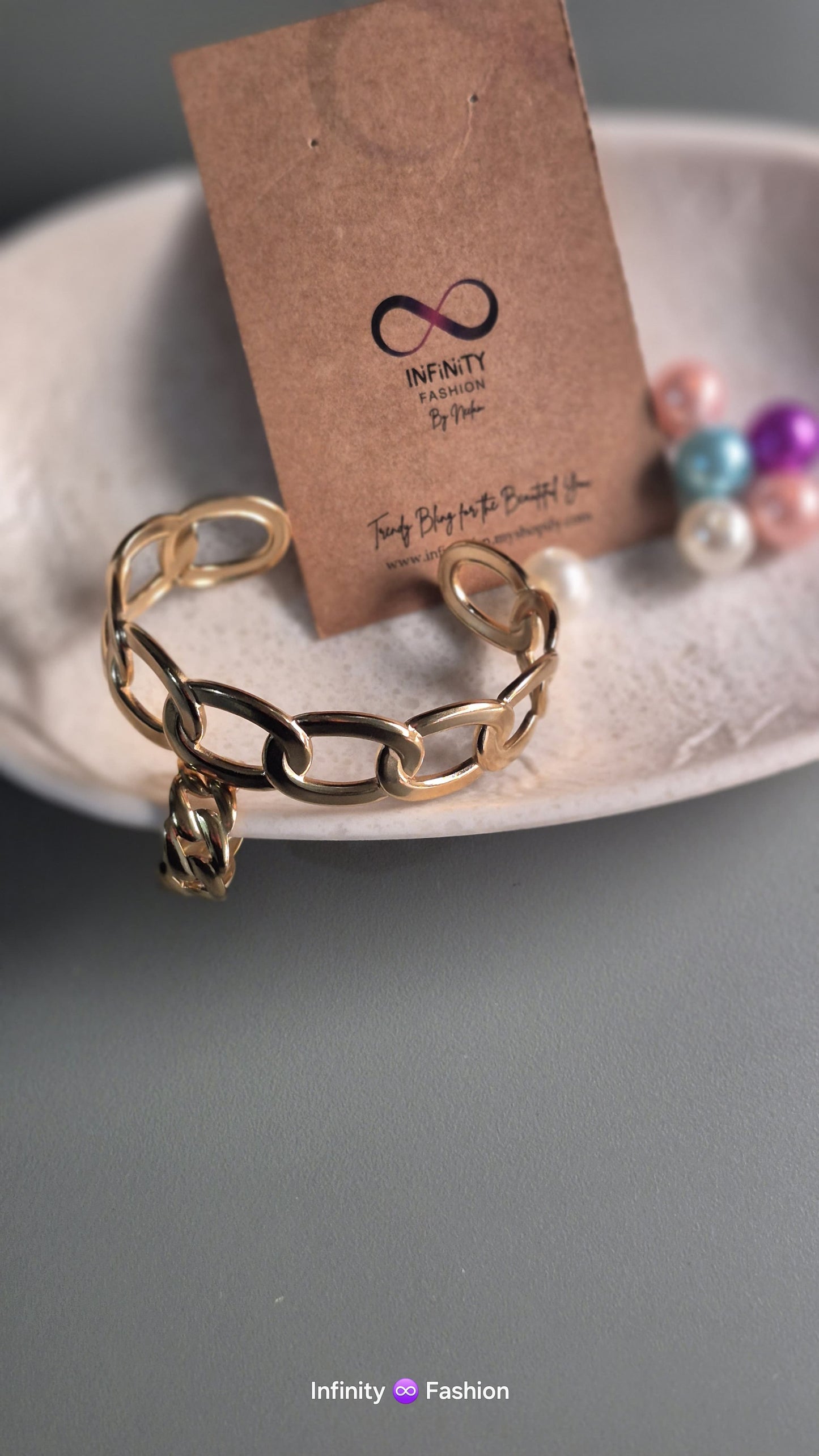 Braided golden kada with finder ring _ anti tarnish daily wear high quality wrist band