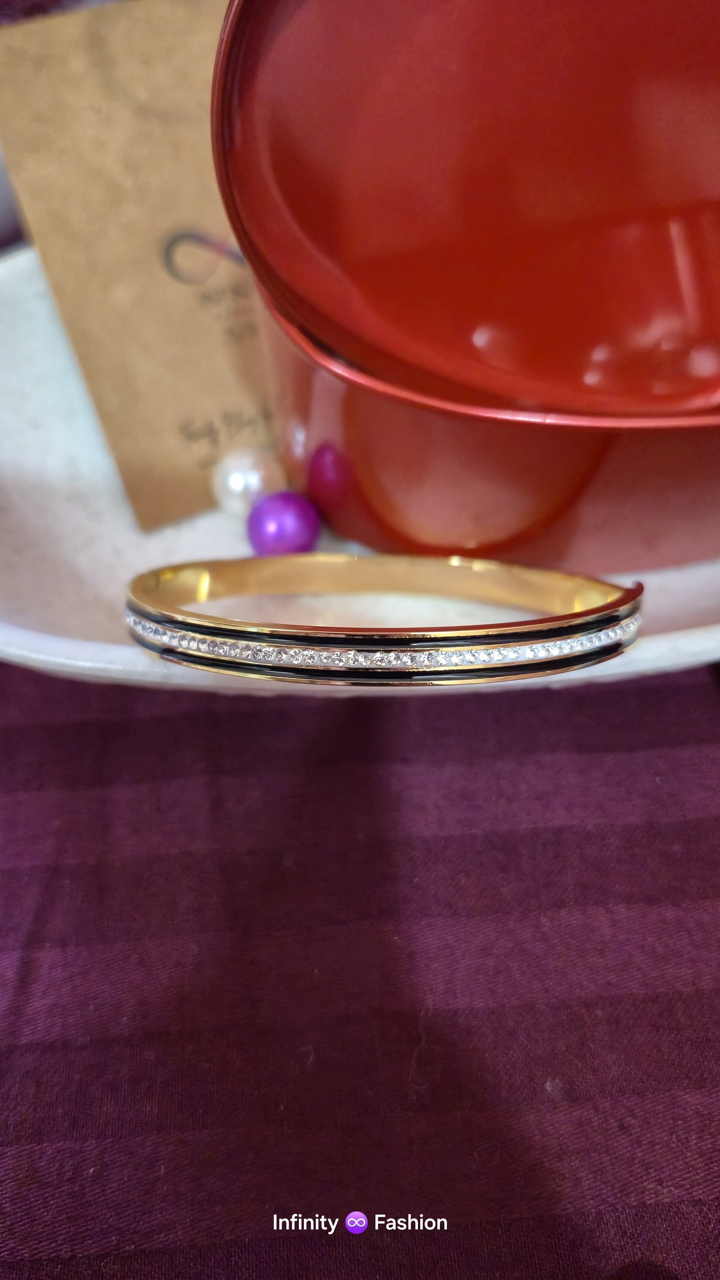 Golden sleek band A.D engraved_ anti tarnish daily wear high quality kada