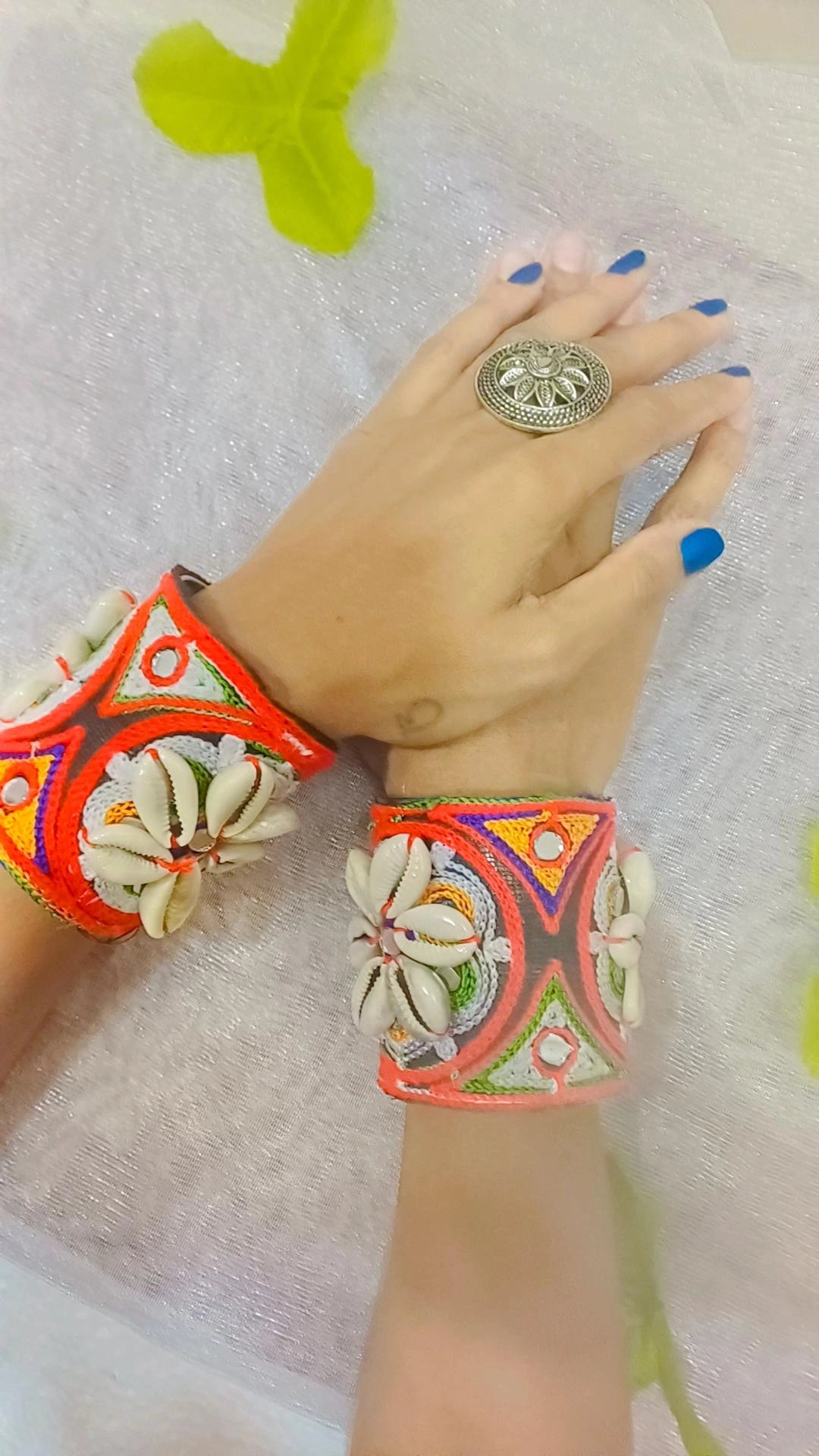 Royal Wrist Kada with Traditional Kodi work