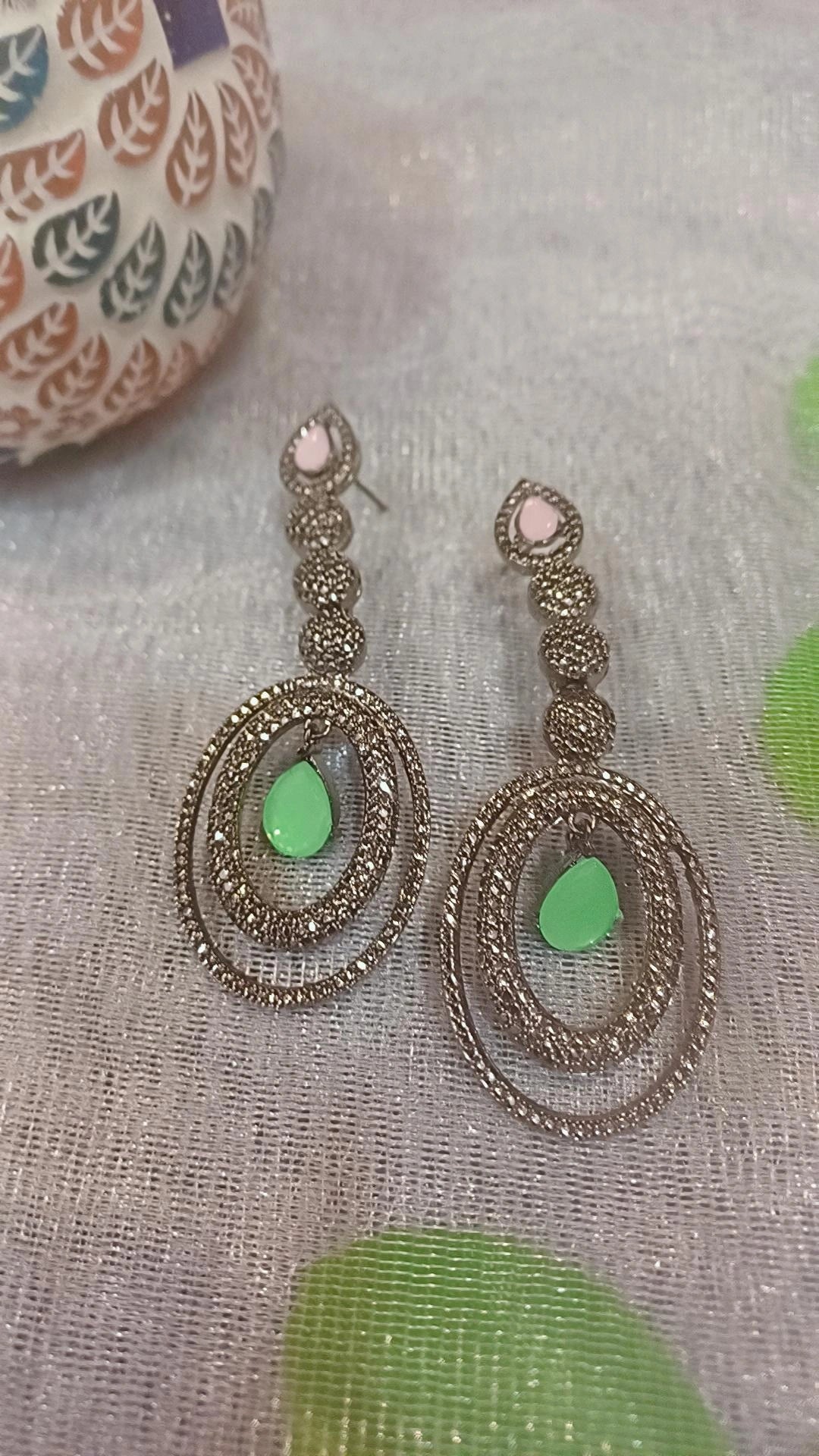 Diamond Diva pastel multi earlobes