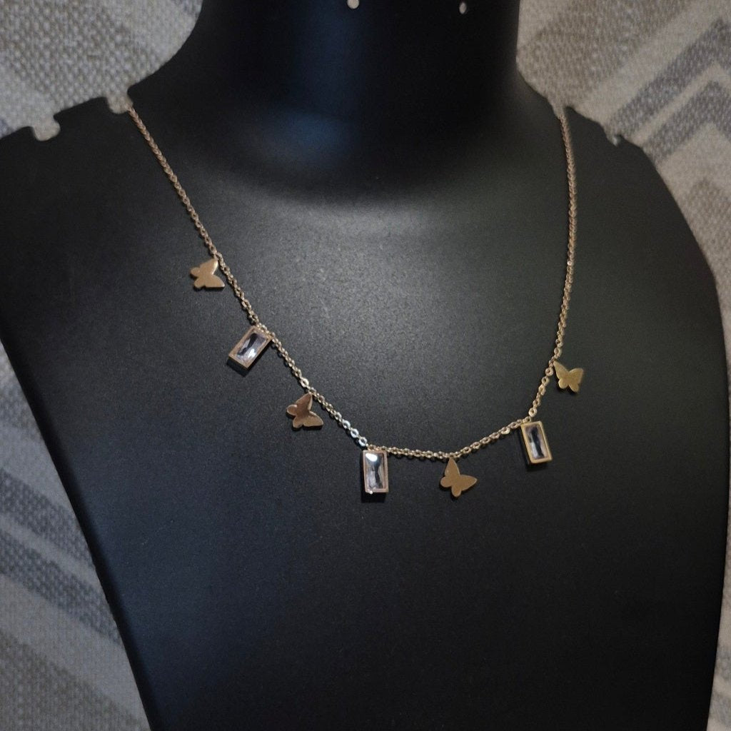 Butterflies for her beautiful necklace daily party wears