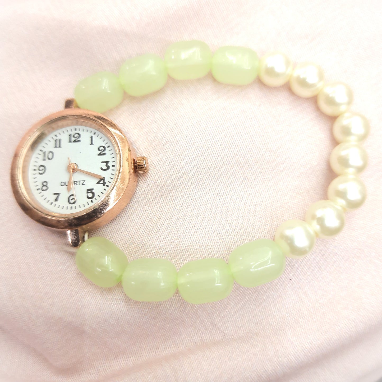 Luxury Beads Infinity Bracelet - Lemon Green