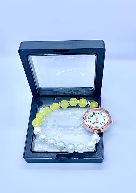 Luxury Beads Infinity Bracelet - Pestle Yellow