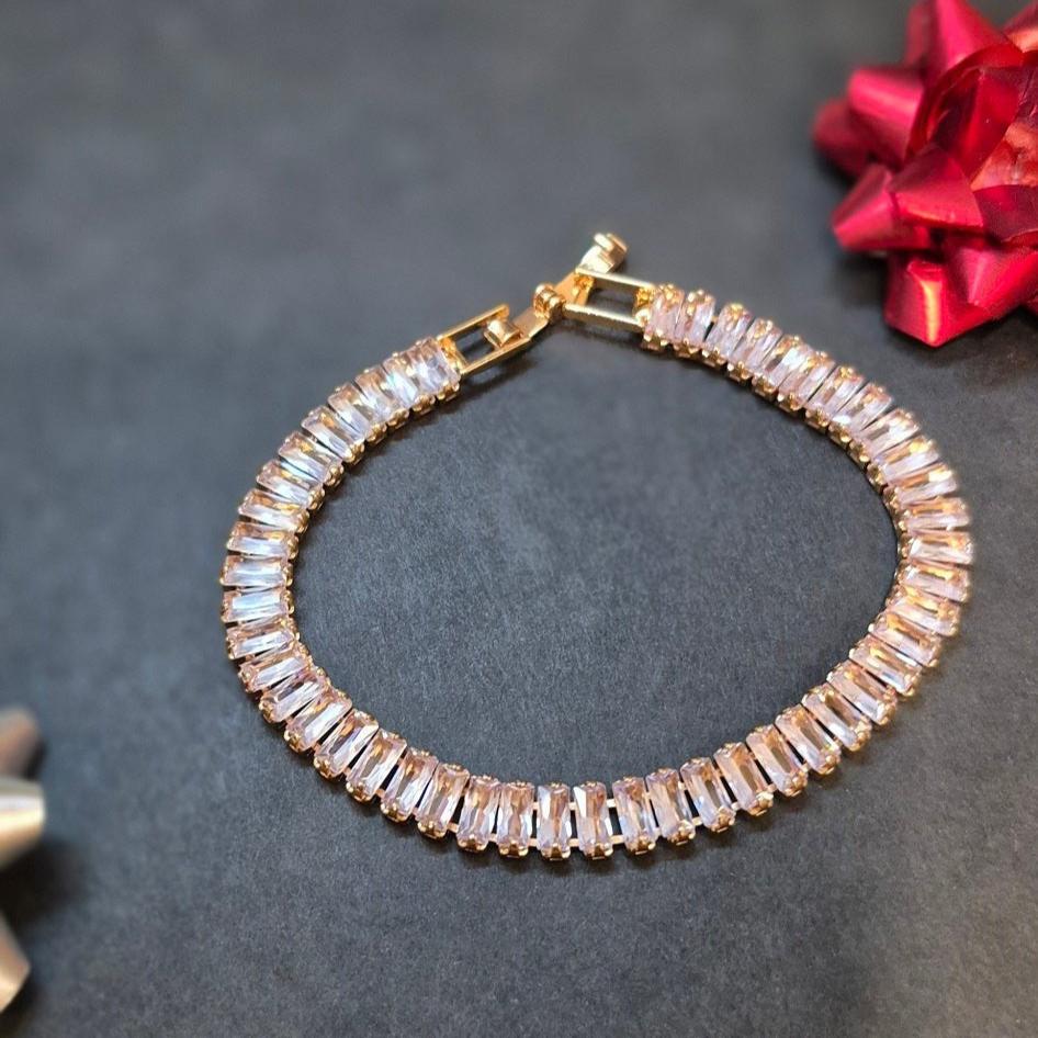 American Diamond Chain Unique Bracelet