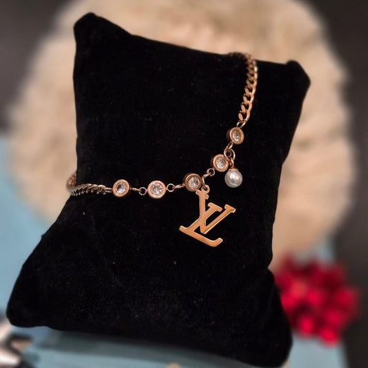 Louis Vuitton Diamond Bracelet - Premium Anti Tarnish SS material