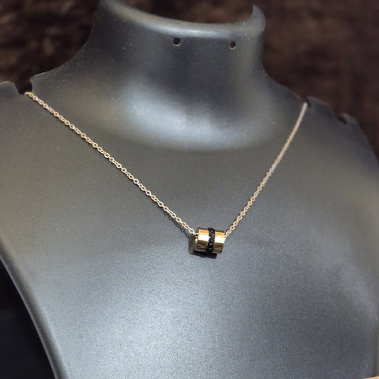 Spherical pendant with riman numerical with chain_anti tarnish_ trending design