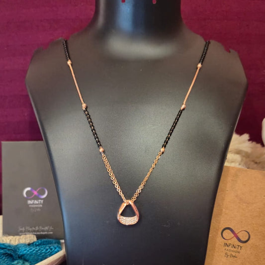 Mangalsutra with A.D pendant _ designer necklace